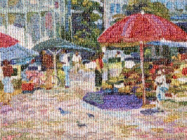 Colorful Painting photo mosaic