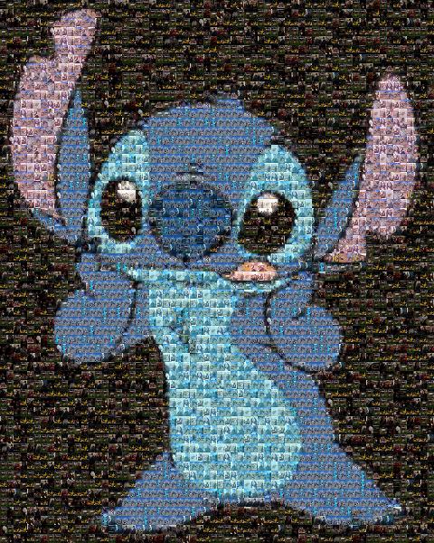 Stitch photo mosaic