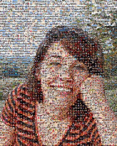 An Outdoor Portrait photo mosaic