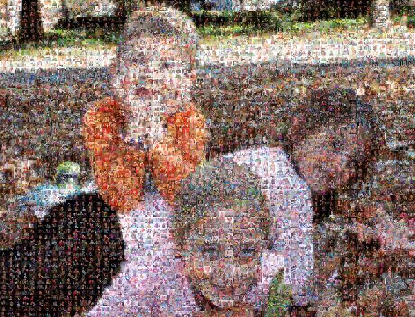 Three Children photo mosaic
