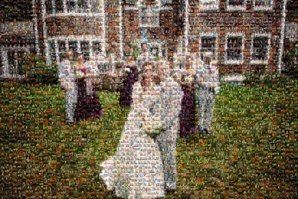 Wedding Party photo mosaic