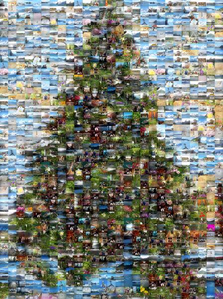 Christmas Tree photo mosaic