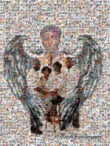 Angel photo mosaic