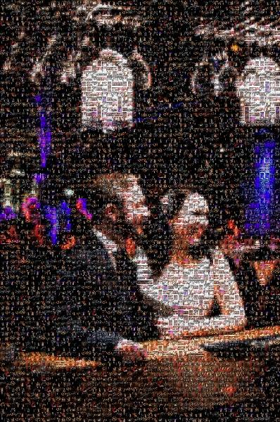 Candid Wedding Photo photo mosaic