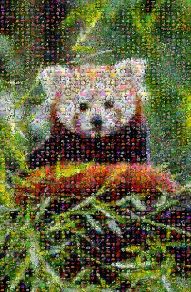 Red Panda photo mosaic
