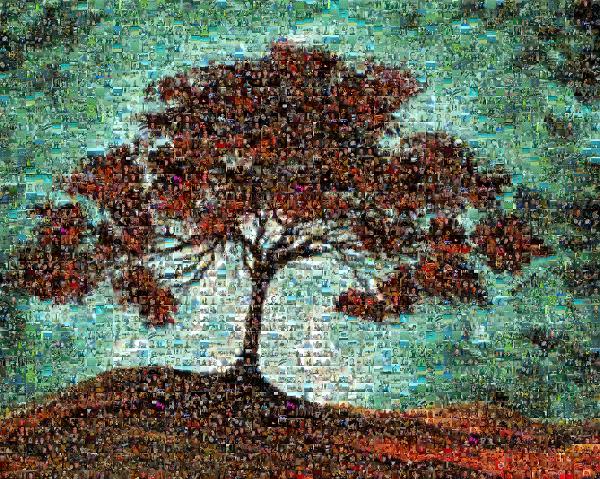 An Dramatic Tree photo mosaic