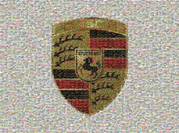 Porsche Crest photo mosaic
