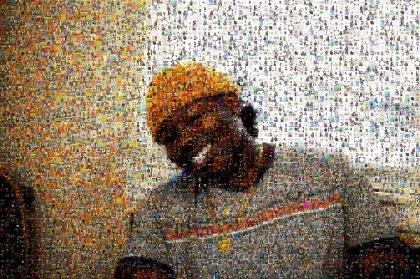 A Smiling Man  photo mosaic