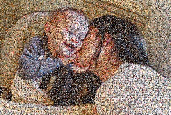 Mother and Child photo mosaic