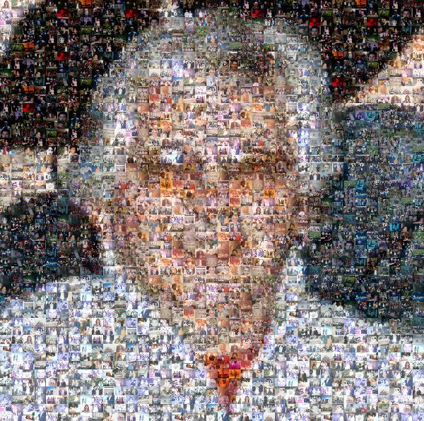 Happy Man photo mosaic