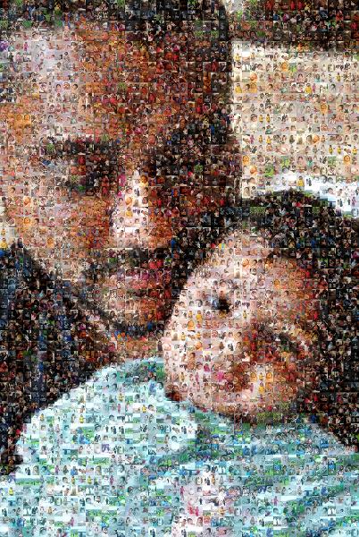 New Father photo mosaic