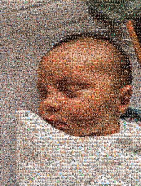 Sleeping Child photo mosaic