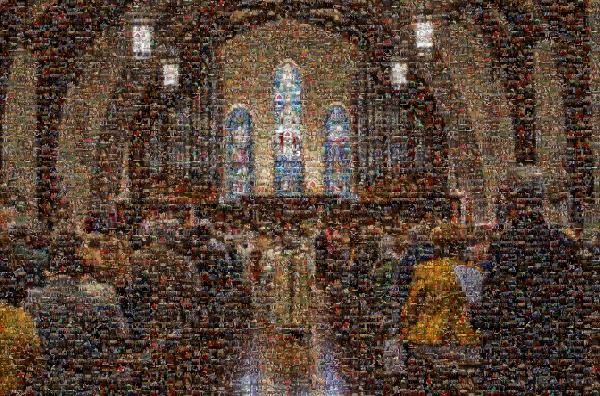A Church Congregation photo mosaic