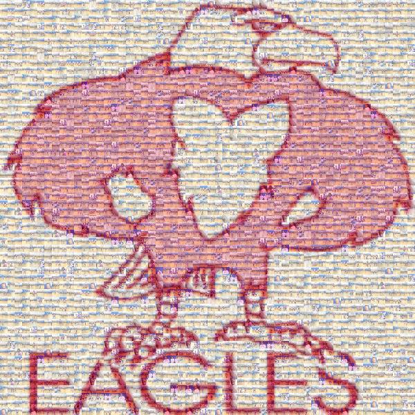 Eagles photo mosaic