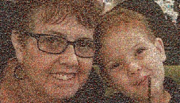 A Grandmother and her Grandson photo mosaic