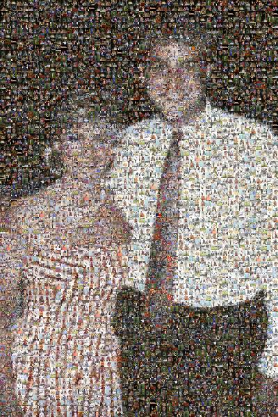 Smiling Couple  photo mosaic
