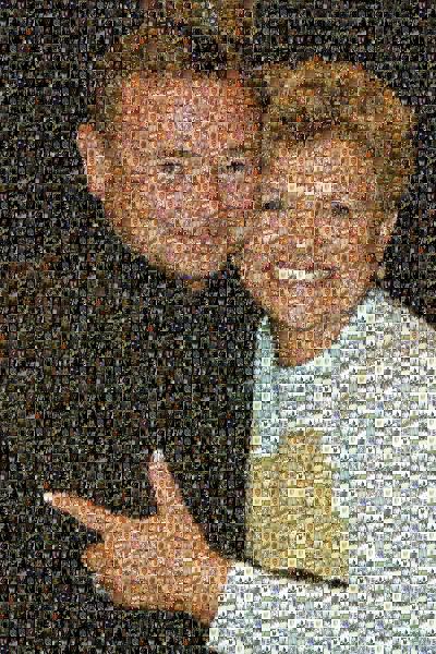 A Delighted Couple photo mosaic