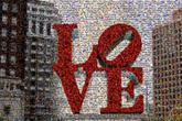 love park signs logos texts philadelphia landmarks artworks lovepark