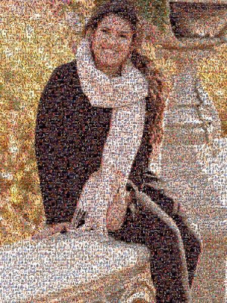 Portrait of a Young Girl photo mosaic