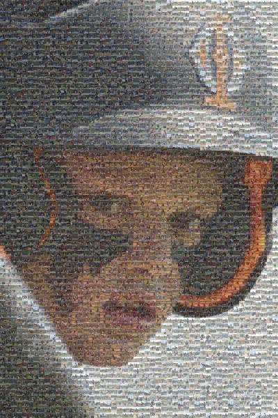Baseball Portrait photo mosaic
