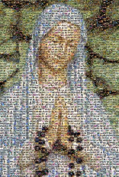 Religious Figure photo mosaic