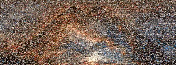 Heart in the Sky photo mosaic