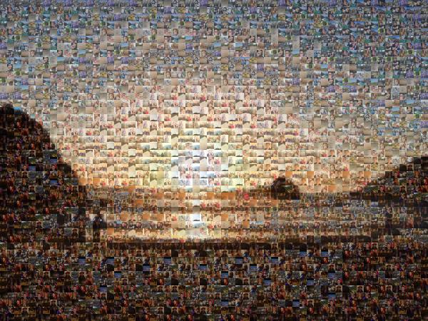 A Private Sunset photo mosaic