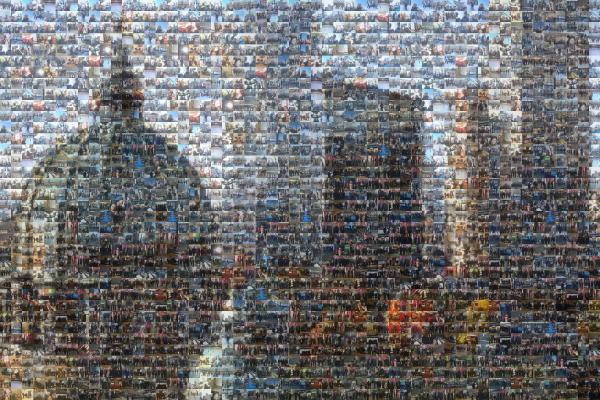 A Cityscape photo mosaic