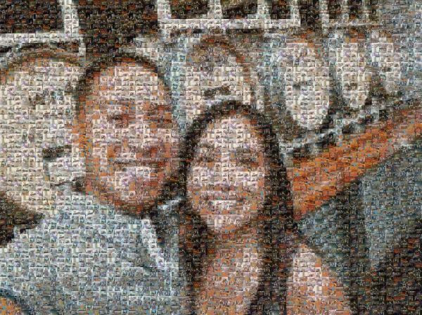 Young Couple's Brewery Tour photo mosaic