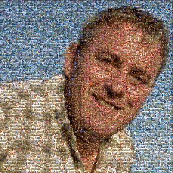 Man Smiling photo mosaic