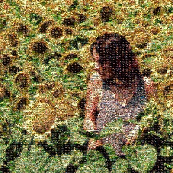 Field of Sunflowers photo mosaic