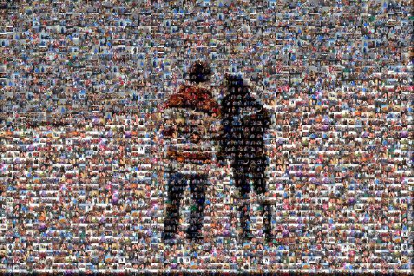 Flyers Couple  photo mosaic