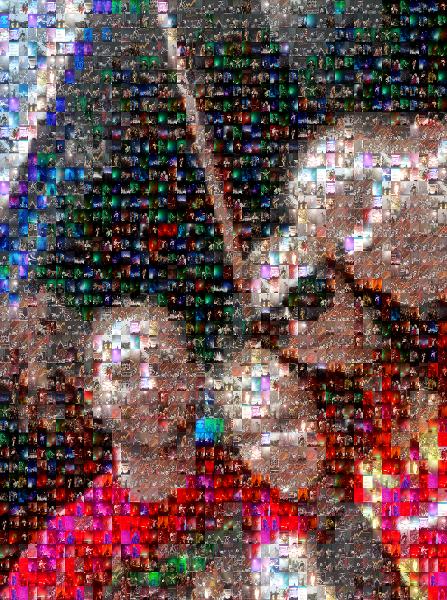 A Group Shot Selfie photo mosaic