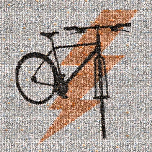 Bike Logo photo mosaic