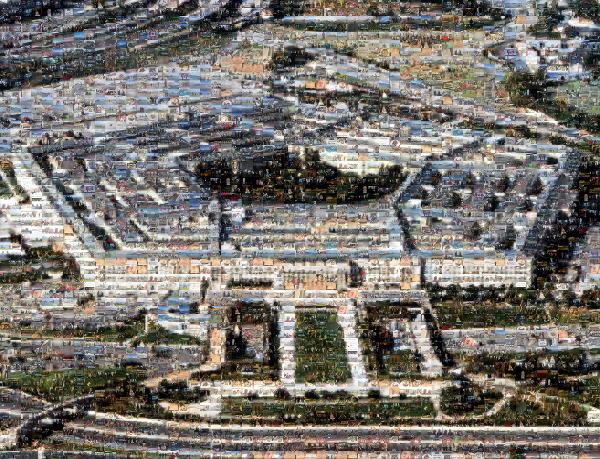 The Pentagon photo mosaic