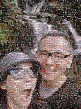 couple people faces portrait glasses waterfall nature hiking outdoor vacation