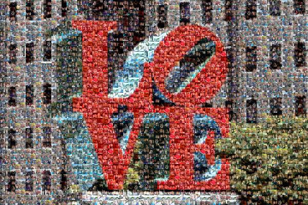 Lots of Love photo mosaic