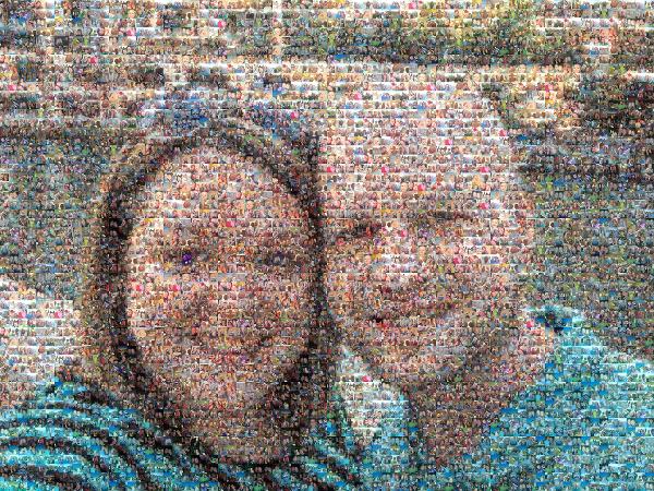 Selfie Love photo mosaic