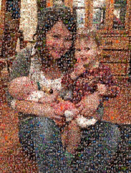 Mother and Children photo mosaic
