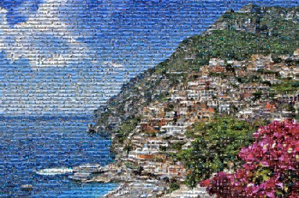 Italian Coast photo mosaic
