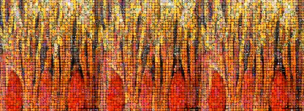 Abstract Artwork photo mosaic