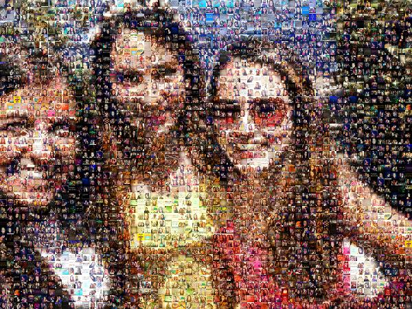 Friends at the Lake photo mosaic