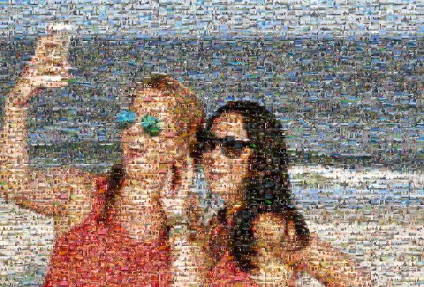 Fun on the Beach photo mosaic