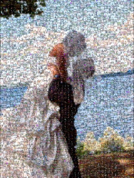 Scenic Wedding photo mosaic