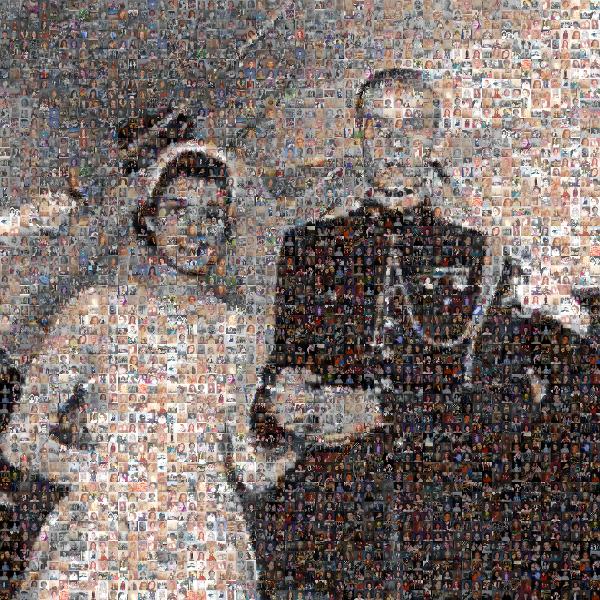 A Memorable Wedding photo mosaic