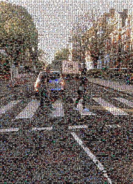 Abbey Road photo mosaic