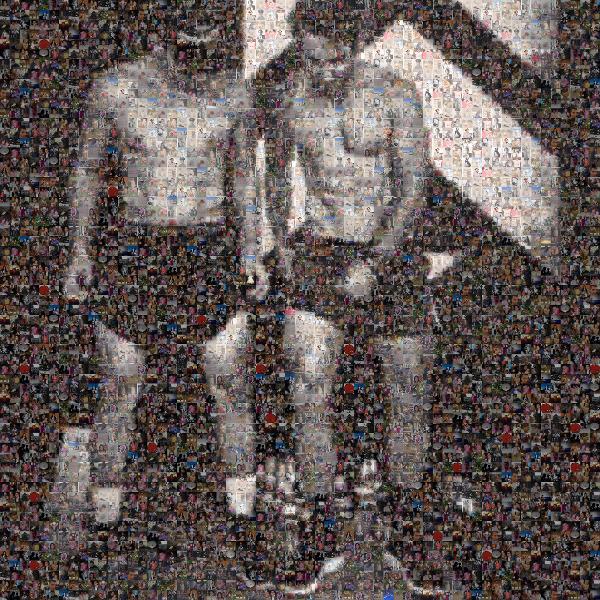 Two Men photo mosaic