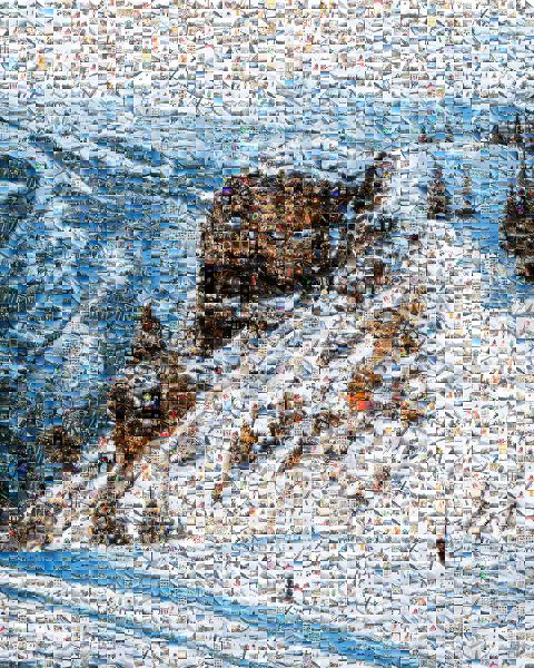 Snowy Landscape photo mosaic