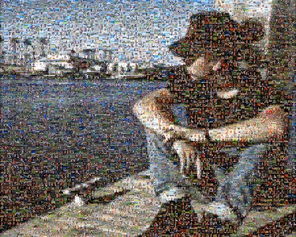 Sitting by the Bay photo mosaic