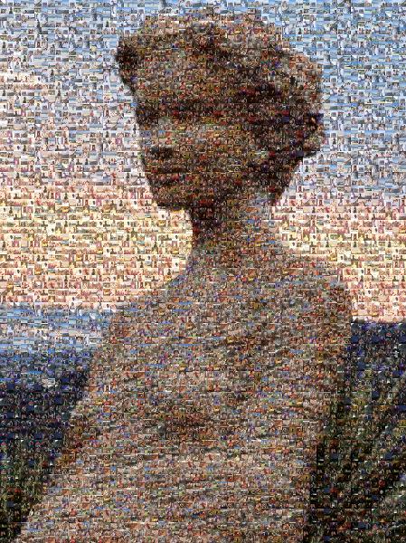 A Serene Sculpture photo mosaic